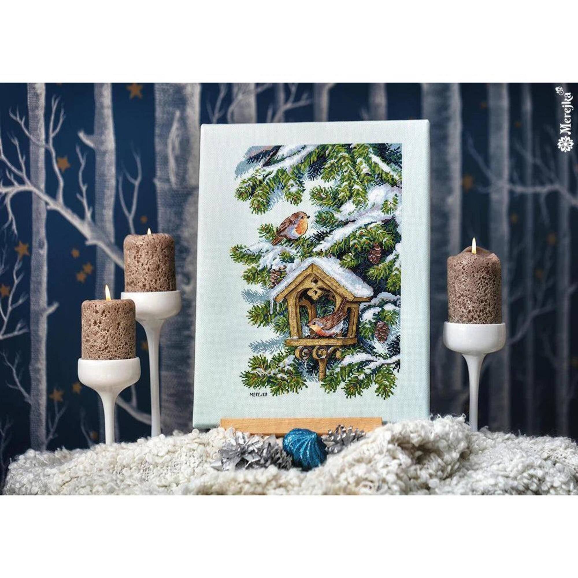 Merejka® Robins Counted Cross Stitch Kit